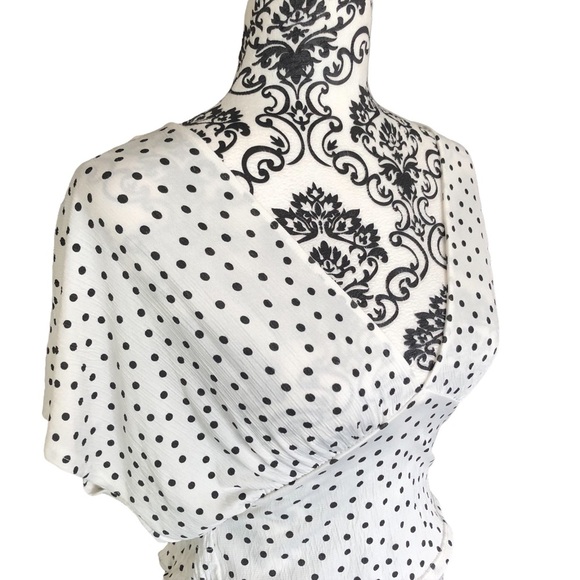 Zara Polkadot Plunge neckline Top - Picture 2 of 8
